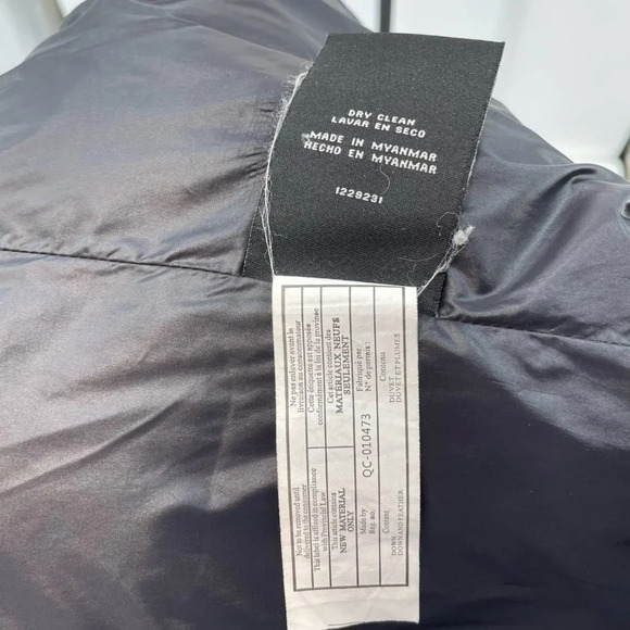 S13 Quilted Down Short Puffer Jacket  Navy Blue Size‎ XS - Picture 10 of 11